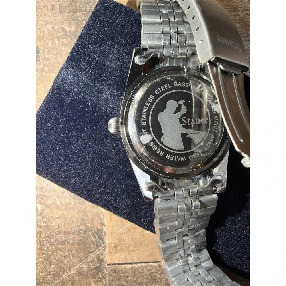 Stauer Womans Watch Blue Muse Water Resistant Calendar Roman Numerals 49422 New